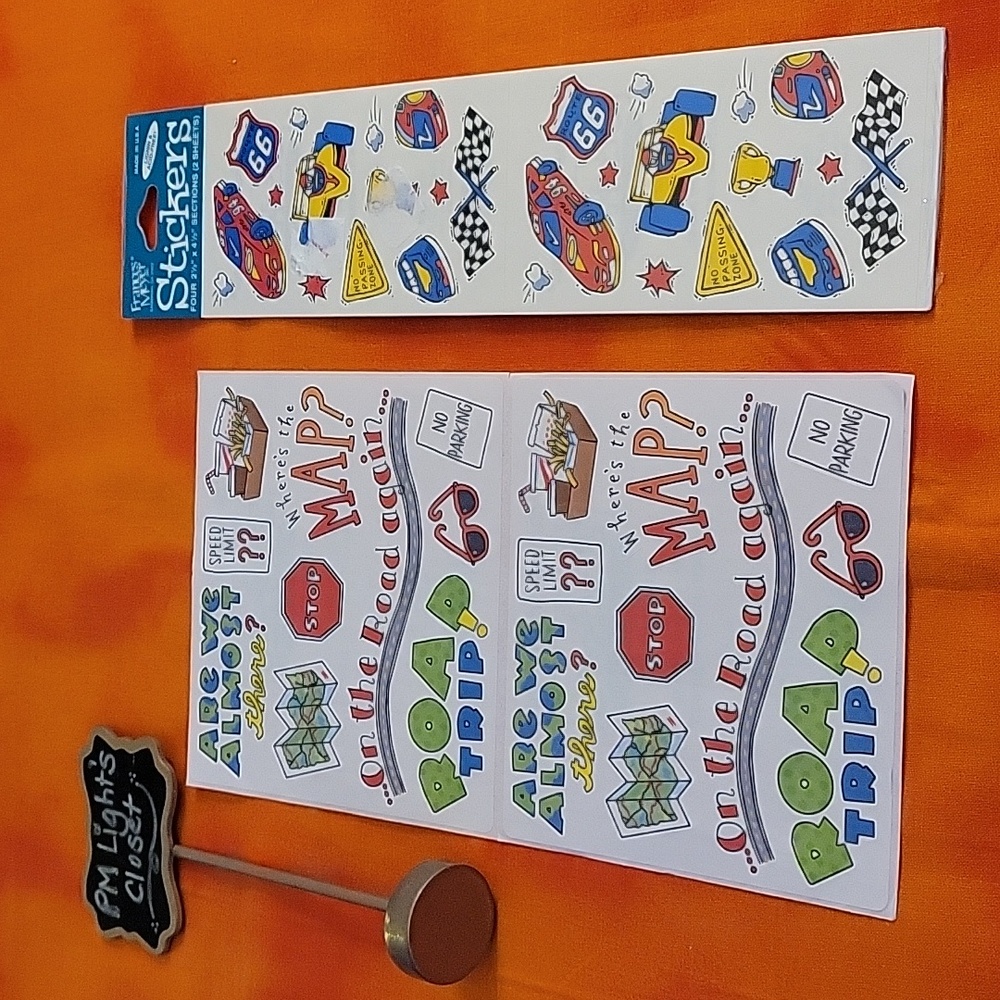 Frances Meyer Sticker Sets New Road Trip Race Cars